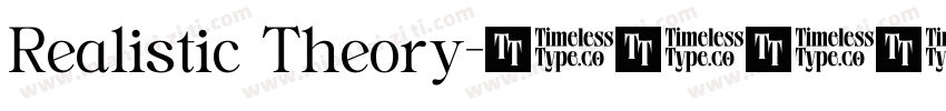 Realistic Theory字体转换